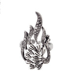 SOHOT Vintage Animal Shape Adjustable Punk Style Opening Men Charm Rings Chic Octopus Eagle Dragon Dog Peacock Jewelry Bijoux