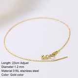 Women Gold Color Anklets Link Chain Stainless Steel Foot for Men Women Jewelry Leg Chain Ankle Chains Anklets Jewelry