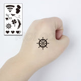 Feather Bird 8 Element Pattern Dandelion Temporary Tattoo Sticker Fake Tattoos for Women Men Body Makeup Waterproof Stickers