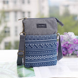 New Girls Canvas Messenger Bag Women Small Mobile Phone Bag Simple Casual Female Shoulder Bag