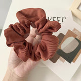 New Knitted Hair Scrunchie Headband for Women Solid Color Velvet Elastic Hair Bands Rings Girls Hair Accessories Headwear