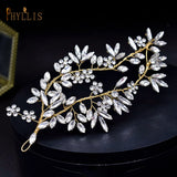 A33 Pearl Wedding Comb Head Jewelry Bride Hair Clips Floral Headpiece Crystal Women Tiaras Rhinestone Bridal Hair Accessories