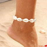 Mtcytea Boho Shell Rope Anklets For Women Crystal Beads Charm Anklet Beach Barefoot Bracelet ankle Leg Chain Foot Jewelry