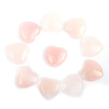 10pc/set Natural Heart Shaped Crystals Stones Mini 2cm Ornaments Reiki Rose Quartz 7 Chakras Energy Healing Gemstones Home Decor