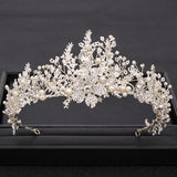 Wedding Crown Gold Silver Color Rhinestone Crystal Diadem Queen Crown Princess Tiaras Bridal Hair Jewelry Party Hair Accessories