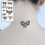 Feather Bird 8 Element Pattern Dandelion Temporary Tattoo Sticker Fake Tattoos for Women Men Body Makeup Waterproof Stickers