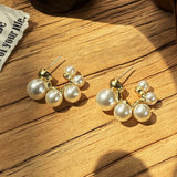 Fashion Stud Earrings For Women White Heart Drip Oil Earrings Pearl Earring Fine Jewelry Wholesale