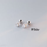 1 Pair Fashion Crystal Love Heart Stud Earrings for Women Trendy Party Wedding Ear Jewelry Gifts