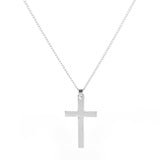 Stainless Steel Inverted Cross Pendant Choker Necklace Charm Couples Jewelry Women's Neck Chain Christmas Gift Lady Necklace