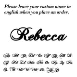 Mtcytea Customized Letter Name Necklace Stainless Steel Custom Personalized Nameplate Pendant Choker Necklaces Jewelry for Women Girls