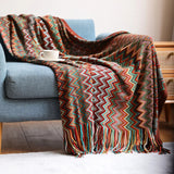 Bohemian Plaid Sofa Blanket Summer Knitted Comfortable Soft Blankets for Bed Sofa Cover Bedspread Office Nap Blanket