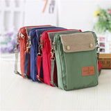 New Girls Canvas Messenger Bag Women Small Mobile Phone Bag Simple Casual Female Shoulder Bag