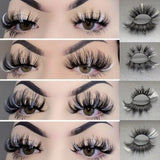 3D Mixed Color Mink Lashes Wholesale Beauty Natural Individual Eyelashes Fluffy Lash Extension mix pink blue dramatic lash