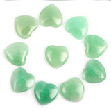 10pc/set Natural Heart Shaped Crystals Stones Mini 2cm Ornaments Reiki Rose Quartz 7 Chakras Energy Healing Gemstones Home Decor