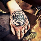 Waterproof Temporary Tattoo Sticker Rose Flower Hand back tatto Art  flash tatoo fake tattoos for women men