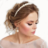 New Luxury Big Pearl Hair hoop for Women Hair Elegant Headband Accesorios mujer Fashion Bezel Turban Girls Hair Headwear FG073