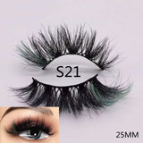 3D Mixed Color Mink Lashes Wholesale Beauty Natural Individual Eyelashes Fluffy Lash Extension mix pink blue dramatic lash