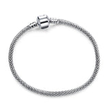 NEW High DIY Jewelry Making Quality gifts Snake Chain Fine Pandora Bracelet 925 Fit European Authentic Charm Bracelet for Women