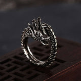 Retro Dragon Ring Male Trendy Personality Domineering Exaggerated Single Open Trendy Male Lady Index Finger Ring