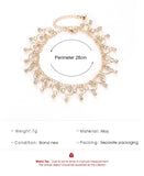 New Fashion Beach Tassel Zircon Anklets For Women Exquisite Gold Silver Color Shiny Rhinestones Anklet Trend Party Jewelry