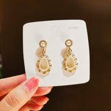 New Classic Crystal Earrings Ladies Exaggerated Long Earrings Tassels Rhinestone Earrings Fashion Ladies Korean Earrings Jewelry