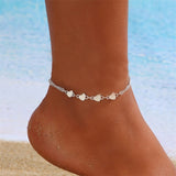 Simple Heart Anklets Female Barefoot Sandals Foot Jewelry Leg Anklet On Foot Ankle Bracelets For Women Bohemian Beach Leg Chain