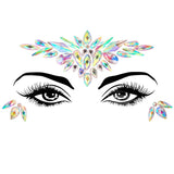 3D Acrylic Glitter Rhinestone Temporary Sexy Face Tattoo Sticker DIY Kids Holiday Party Masquerade Body Facial Jewelry Tattoo