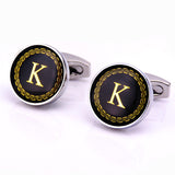 New Arrival Fashion Letter A D R H M Cufflinks The English alphabet Cuff Links Men Shirt Charm Cufflinks Wholesale Free Shipping