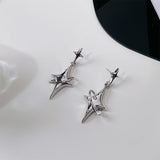 Cool Y2K Star Drop Earrings Hot Girl Harajuku Creative Planet Pearl Crystal Stars Earings Korean Fashion for Women Punk Jewelry