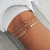 Bohemian Flowers And Bell Anklets for Women Charm Leg Bracelet Fashion Jewellery for Female Ankle Bracelet Cheville Femme