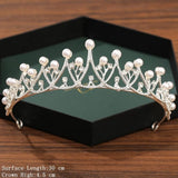 Silver Color Crown and Tiara Wedding Hair Accessories For Women  Crown For Bridal Crystal Rhinestone Diadema Tiaras Bride Crown