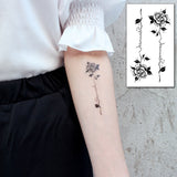 Feather Bird 8 Element Pattern Dandelion Temporary Tattoo Sticker Fake Tattoos for Women Men Body Makeup Waterproof Stickers