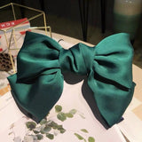 Solid Color Bow Ribbon Hair Clip New Women Large Bowknot Barrettes Women Ponytail Clip Headband Girls Hair Accessories Gift