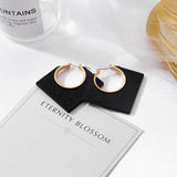 New Korean Statement Earrings for women Black Cute Arcylic Geometric Drop Gold Female Earrings Brincos Trend Jewelry