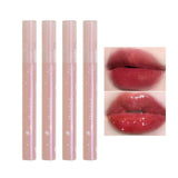 Mirror Water Lip Gloss Water Glossy Lip Glaze Transparent Lip Oil Lasting Liquid Lipstick Clear Glitter Primer Hydrating Plump