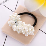 Mtcytea Pearls Beads Hair Ties Elastic Hair Bands For women Hair Rope Scrunchies Ponytail Holders Rubber Hair Accessories