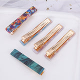 Fashion Women Metal Acetate Hair Pin Clip Leopard Hair Clip Geometric Hairpins Hairgrips Barrette Hairpin Hair Accessories