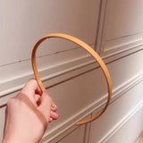 New Satin Hair Band Girls Solid Color Headband Wide Padded Hair Hoop Headwear Wholesale Fashion Hair Accessories for Women