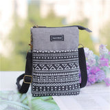 New Girls Canvas Messenger Bag Women Small Mobile Phone Bag Simple Casual Female Shoulder Bag