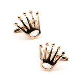 Luxury Brass Crown Cufflinks 4 Colors Quality Wedding Daily Bar Nightclub Men Cuffs Sleeve Accessory Gifts For Men Buttons