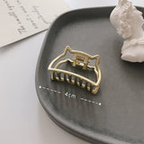 Women Girls Geometric Metal Hair Claw Clip Clamps Hair Crab Diverse Shape Hair Clip Hairpin Large Size Hair Accessories Gifts