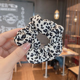 New Knitted Hair Scrunchie Headband for Women Solid Color Velvet Elastic Hair Bands Rings Girls Hair Accessories Headwear