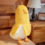 50/70CM Creative Banana Duck Plush Toys Pillow Soft Down Cotton Cartoon Sleeping Pillow Home Sofa Bed Decoration Girl Gifts