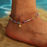 Bohemian Turkish Eyes Beads Anklets For Women Summer Ocean Beach Accessories Evil Eye Pendant Ankle Bracelet Jewelry Gift