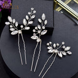 A33 Pearl Wedding Comb Head Jewelry Bride Hair Clips Floral Headpiece Crystal Women Tiaras Rhinestone Bridal Hair Accessories