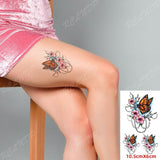 Waterproof Temporary Tattoo Sticker 10.5*6 cm butterfly fish tatto stickers flash tatoo fake tattoos for girl women