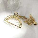 Fashion Gold Silver Hollow Geometric Hair Clips Metal Hair Claw Cross Hairclip Headband Hairpin Hair Crab Women Hair Accessories