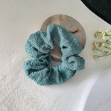 New Knitted Hair Scrunchie Headband for Women Solid Color Velvet Elastic Hair Bands Rings Girls Hair Accessories Headwear