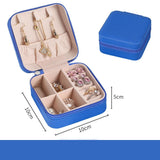 Mtcytea  Jewelry Organizer Display Travel Jewelry Case Boxes Portable Locket Necklace Jewelry Box Leather Storage Earring Ring Holder