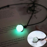 New Simple Luminous Beads Necklace Glowing Night Round Star Heart Pendant Glow In The Dark Necklace for Men Women Hallowen Gifts